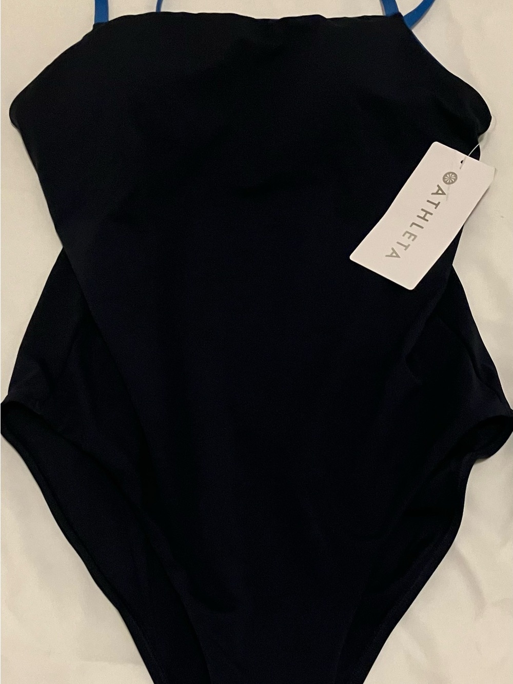 Women’s Athleta One Piece Black Swimming Suit Size L Brand New